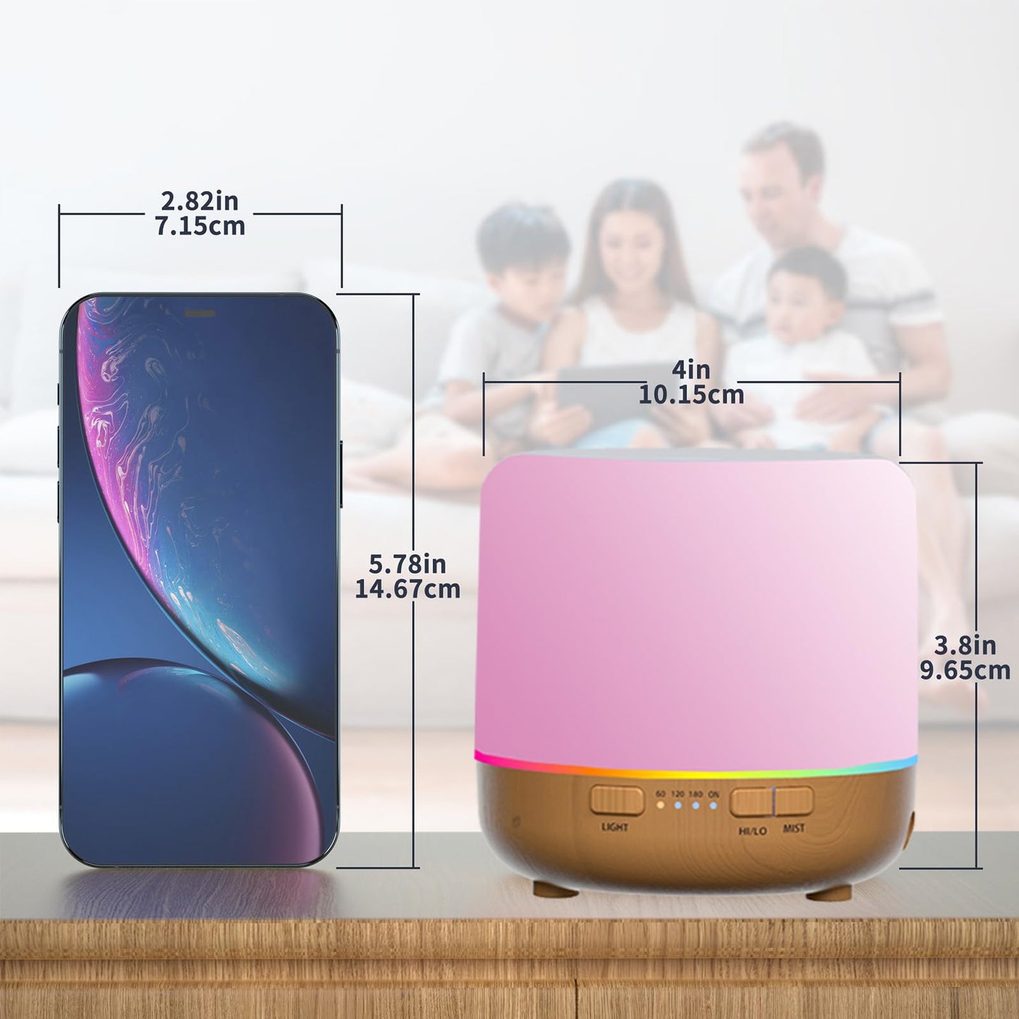 Otheya Scent Essential Oil Diffuser 2 Pack Max 200 ML Ultrasonic Cool Mist Humidifiers and Aromatherapy OtheyaBuy Supplements Australia
