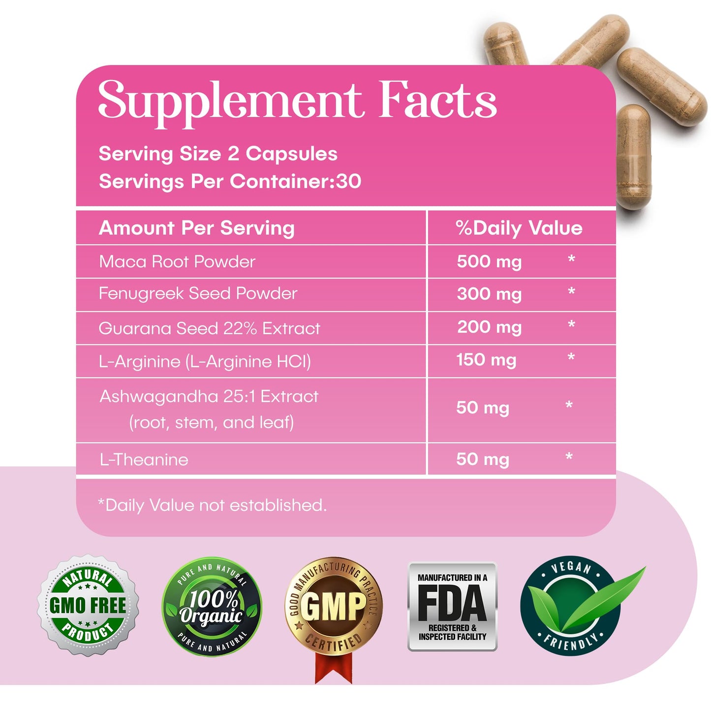 Waòm Wellness Crave – Women’s Desire Booster with Maca, Ashwagandha & L-Theanine – Natural Energy, Mood & Hormone Balance Support – 60 Vegan Capsules Waòm WellnessBuy Supplements Australia