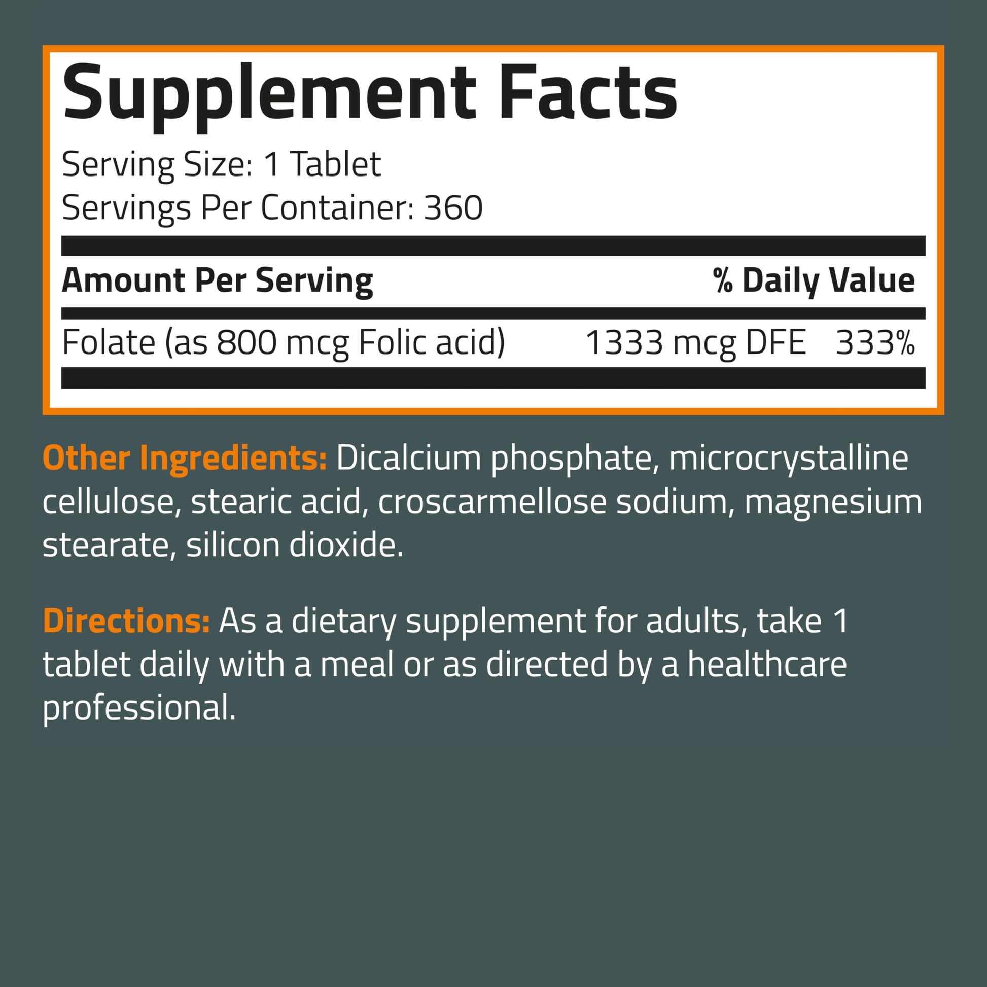Bronson Folic Acid 800 MCG Supports Prenatal Development, 1 Year Supply, Non-GMO BronsonBuy Supplements Australia