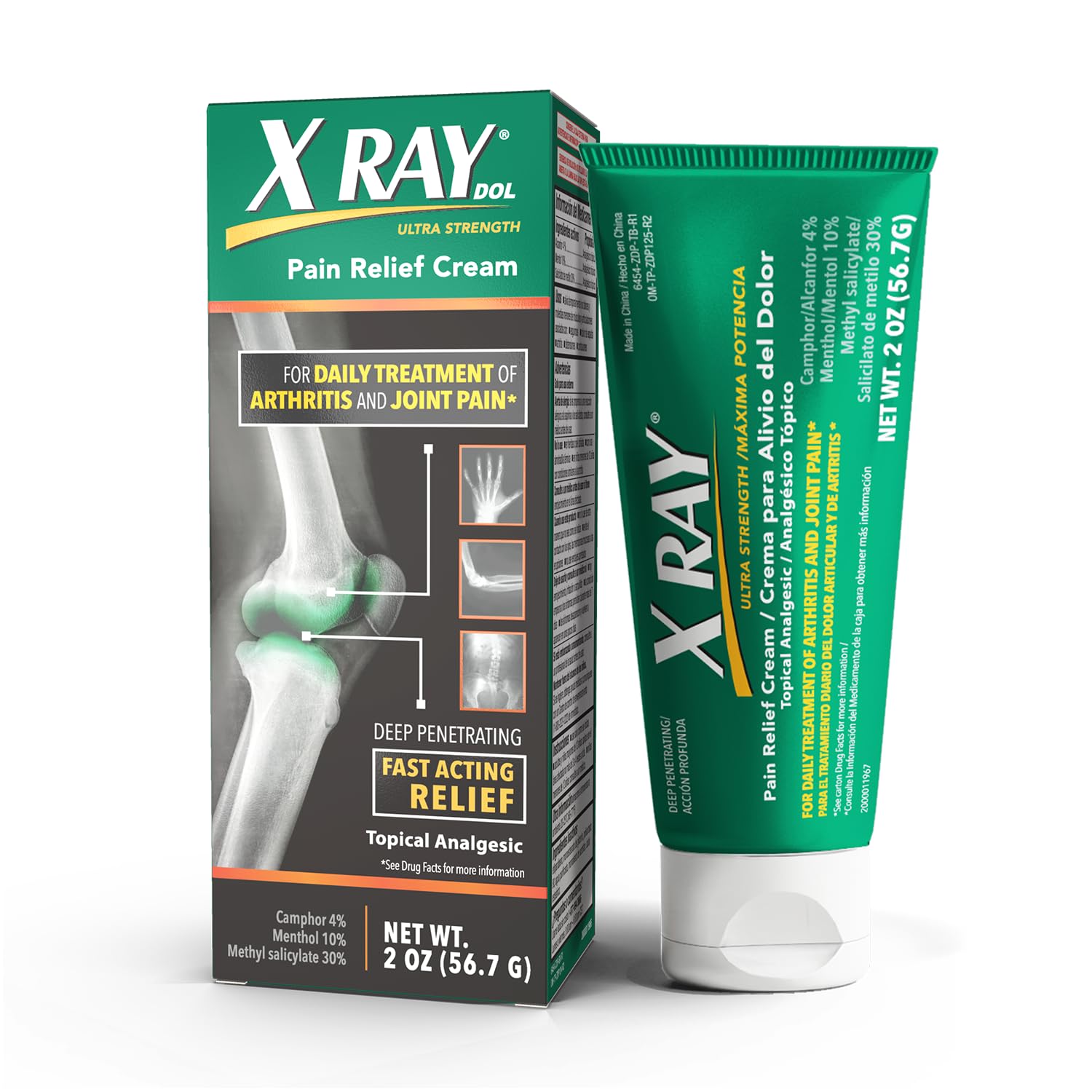 X Ray Dol Topical Arthritis Pain Reliever Cream, for Daily Joint & Muscle Pain, Full Prescription Strength, Fast-Acting Relief, 2 Ounces X Ray DolBuy Supplements Australia