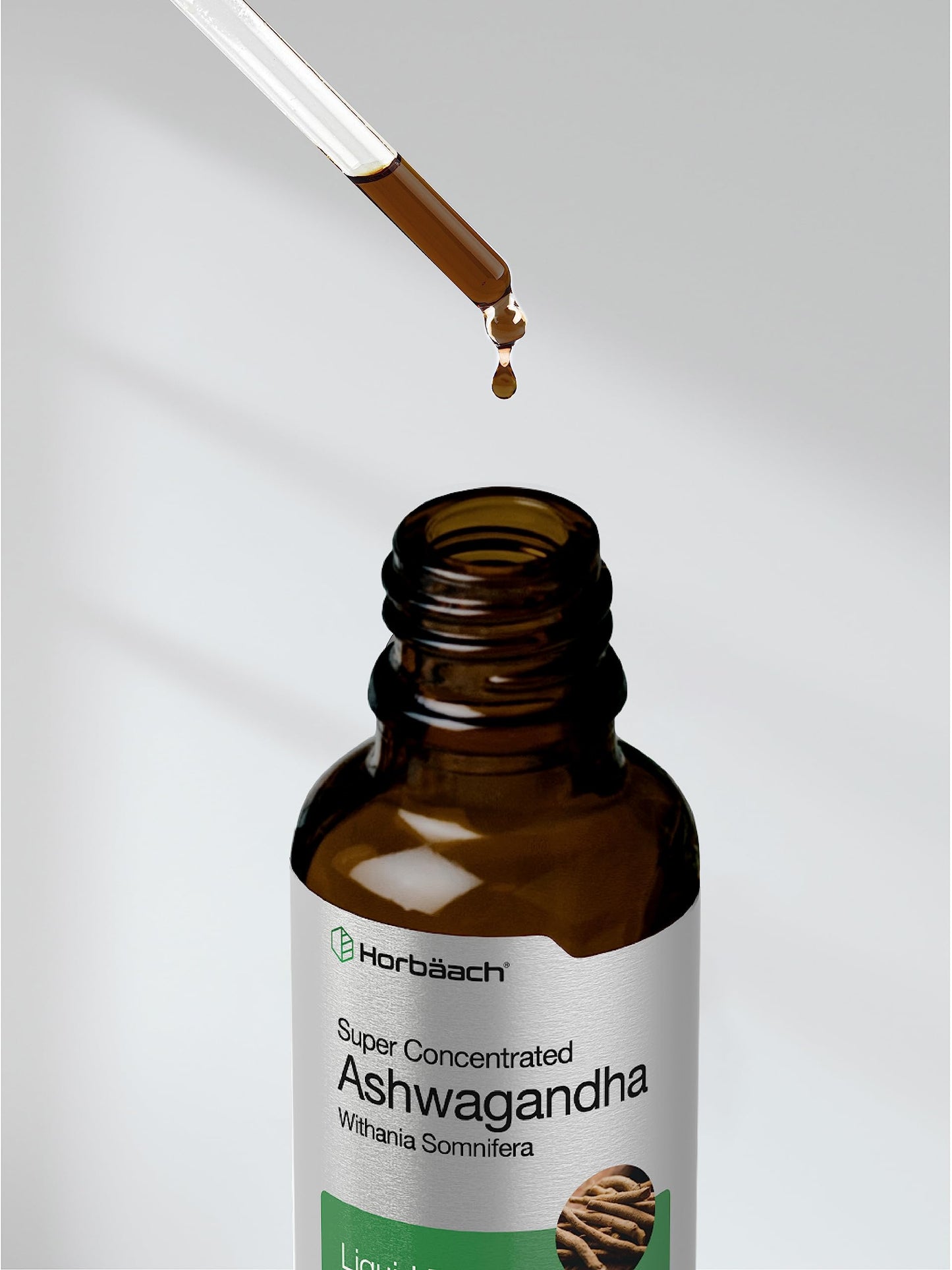 Ashwagandha Root Liquid Extract | 2 fl oz | Alcohol Free Tincture | Vegetarian, Non-GMO, Gluten Free Supplement | by Horbaach HorbäachBuy Supplements Australia
