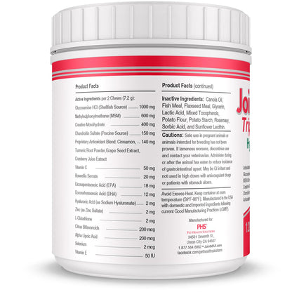 Joint MAX Triple Strength Hypo-Allergenic Soft Chews for Dogs - Hip and Joint Support Supplement with Glucosamine, Chondroitin, & MSM - Made in The USA - 120 Soft Chews Joint MaxBuy Supplements Australia