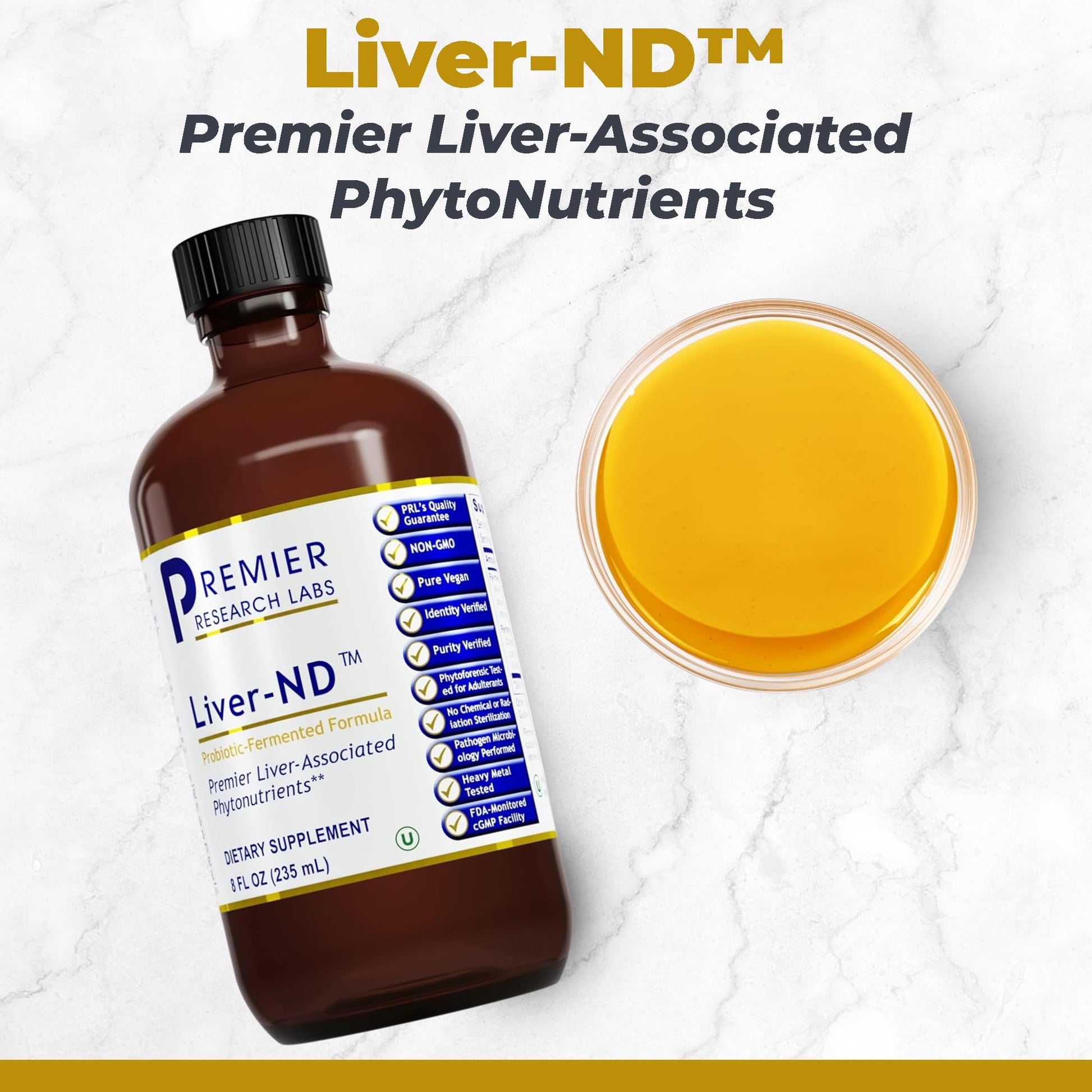 Premier Research Labs Liver-ND - Liver Cleanse, Milk Thistle Extract, Milk Thistle Liquid Drops, Tincture Supplement Fermented with Probiotics, with Antioxidants, Turmeric, 8 Fl Oz Bottle Premier Research LabsBuy Supplements Australia