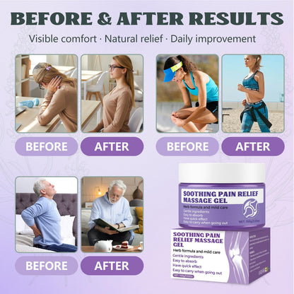 Soothing Massage Gel (100g) - Joint Relief Purple Gel, Natural Ingredients Soothing Relief Cream, Fast-Absorbing Jointgel Cream for Soothing Joint, Shoulder, Knee, Back, Lumbar & Muscle Stiffness VereclueBuy Supplements Australia