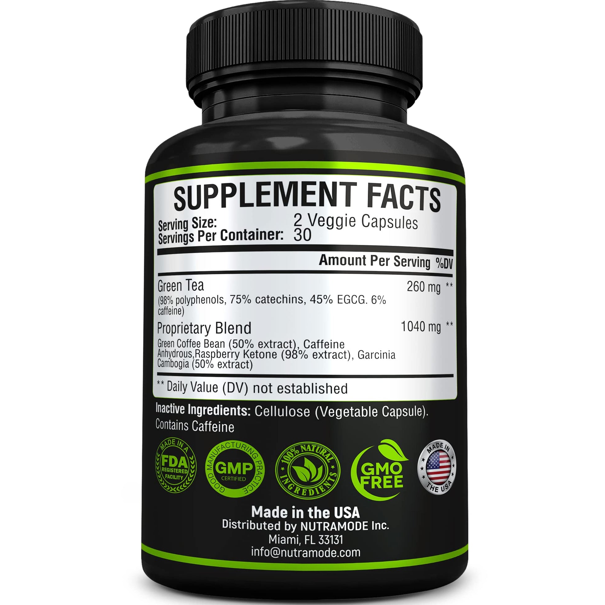 Premium Green Tea Extract Fat Burner Supplement EGCG-Natural Appetite Suppressant NUTRAMODEBuy Supplements Australia