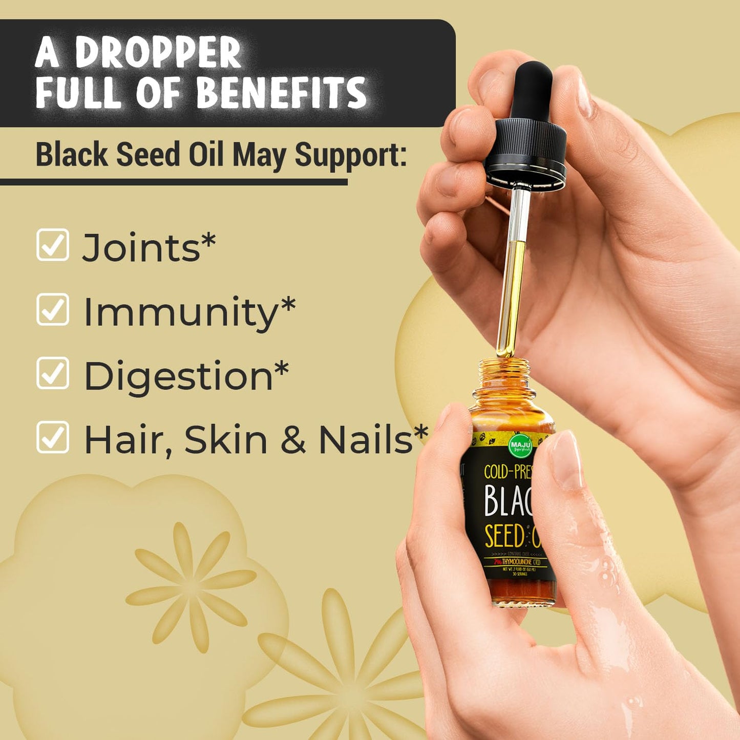 MAJU Black Seed Oil - 3 Times TQ, Cold-Pressed, Travel Size, 100% Turkish Black Cumin Maju SuperfoodsBuy Supplements Australia