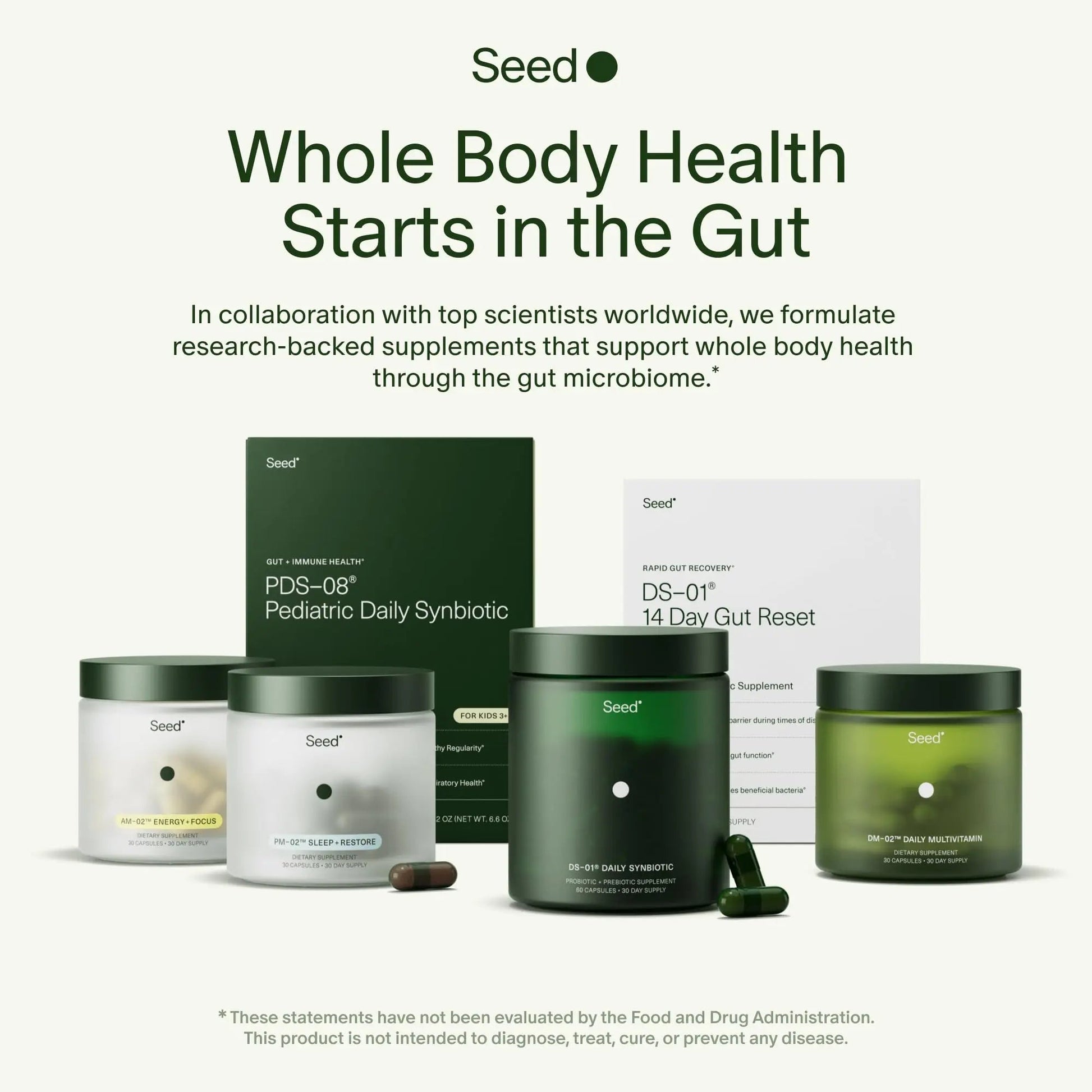Seed DM-02 Daily Multivitamin - 100% DV Essential Vitamins and Minerals for Women & Men - Helps Fill Daily Nutrient Gaps SeedBuy Supplements Australia