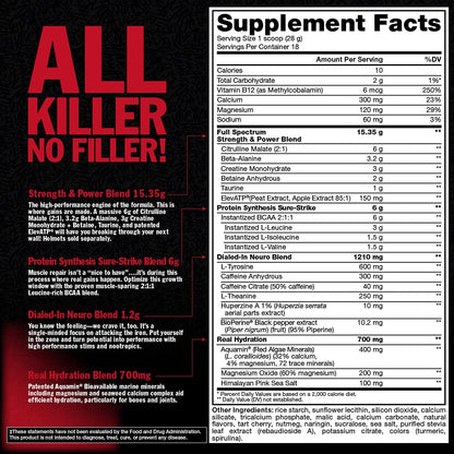 Mutant Madness All-in | Full Dosed Pre-Workout - Tropical Cyclone - 18 Serving - 504 g (17.8oz)
