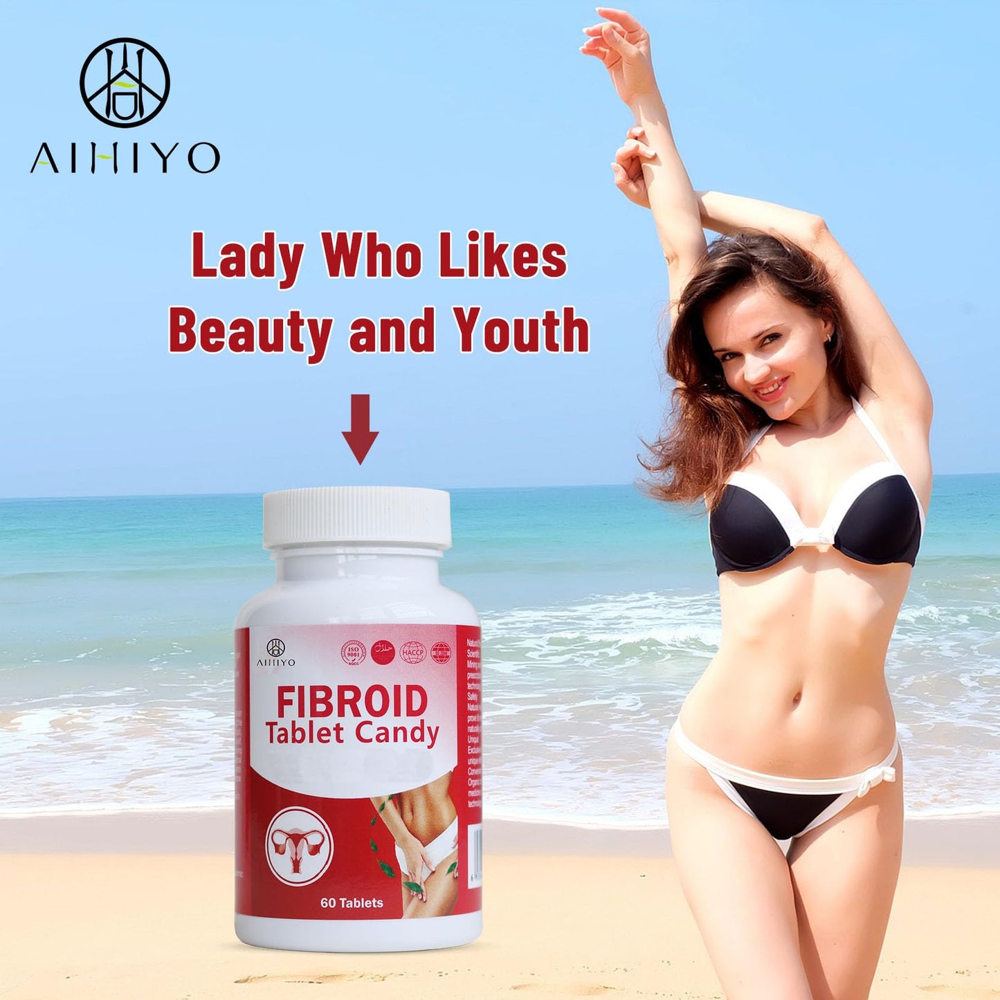 AIHIYO Herbal Tablets for Women's Wellness, 1000mg Pill Supplement, Supports Menstrual Comfort & Hormonal Balance, 60 Tablets AIHIYOBuy Supplements Australia