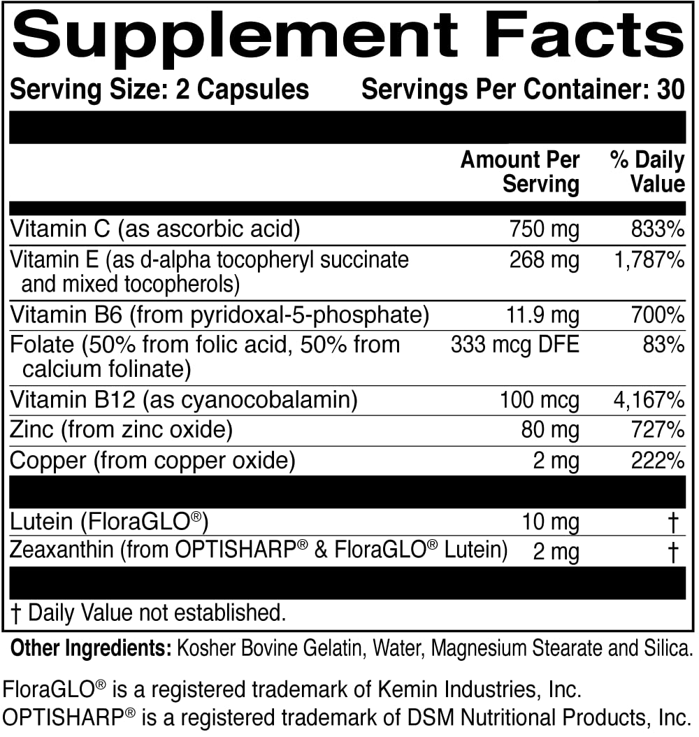 ScienceBased Health MacularProtect AREDS 2 Formula – Eye Health Vitamin & Mineral Supplement with Lutein, Zeaxanthin & B Vitamins for Macular & Vision Support – 60 Capsules ScienceBased HealthBuy Supplements Australia