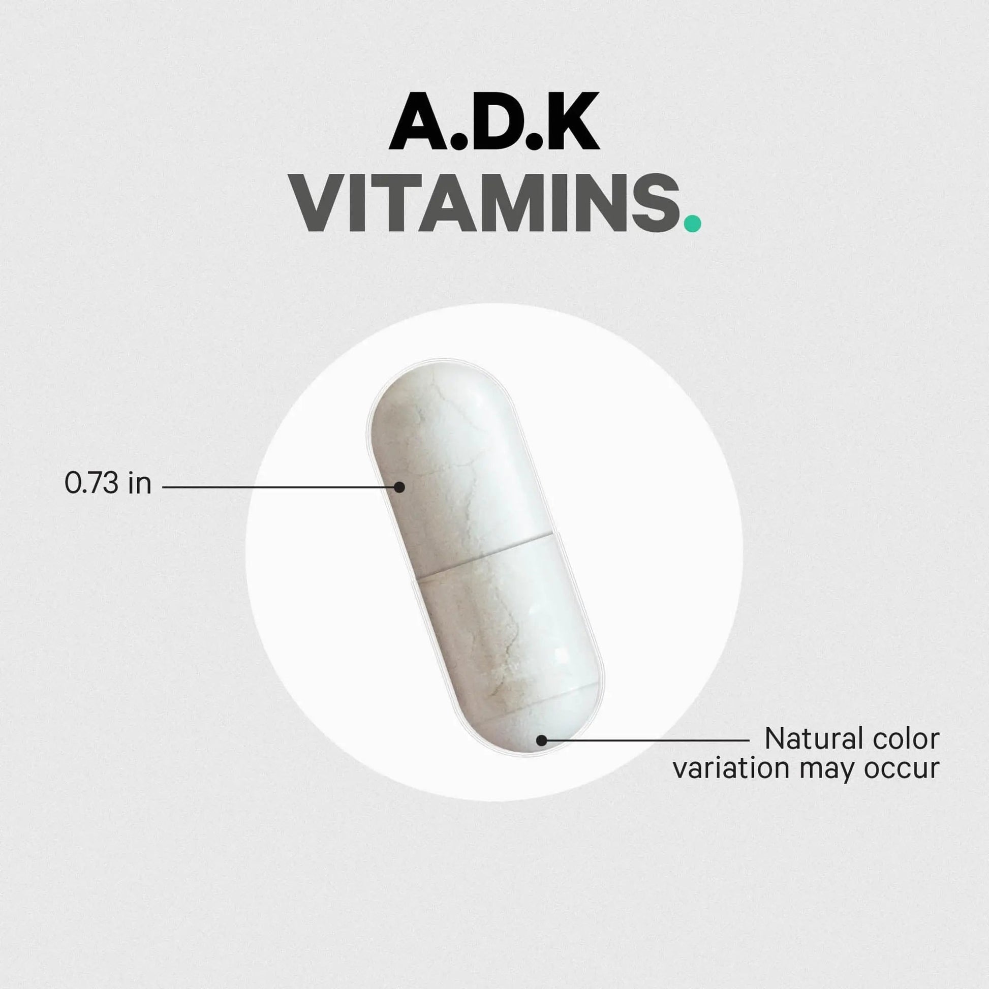 Codeage ADK Vitamins Supplement - Essential Vitamin A, D3 5000 IU, K1 & K2 (MK4 & MK7) - 6-Month Supply - 1 Capsule per Serving Codeage