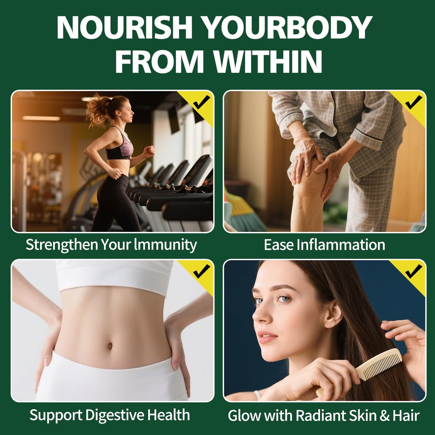Zhibenon Sea Moss Capsules with Bladderwrack & Burdock - 50 Day Supply - Powerful Formula with Black Seed Oil, Ashwagandha, Turmeric, Vitamin C, Vitamin D3, Moringa & Black Pepper Extract ZhibenonBuy Supplements Australia