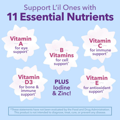 L'il Critters Frozen Daily Kids Multivitamin Gummies Assorted Berry Flavors for Ages 2+ Toddlers and Kids, Disney Multivitamin Gummies Lil CrittersBuy Supplements Australia
