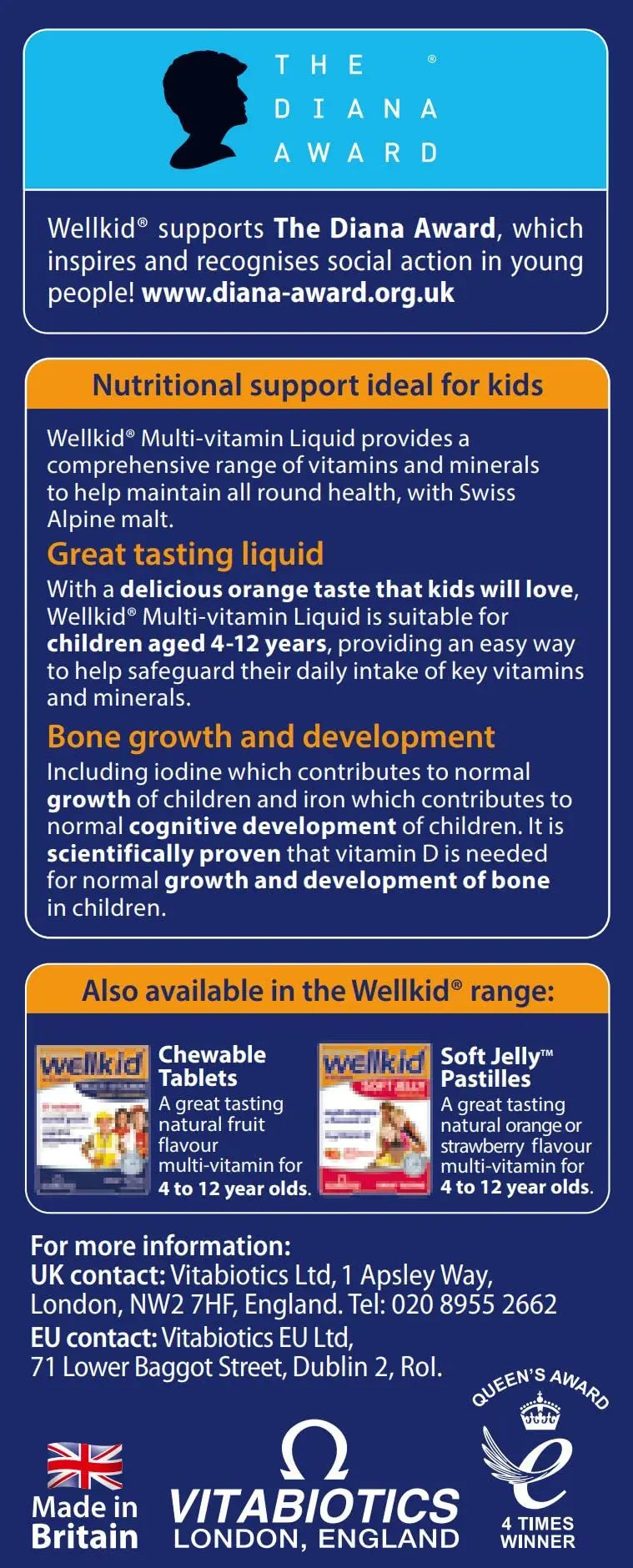Wellkid by Vitabiotics Multi-Vitamin Liquid 150ml Wellkid