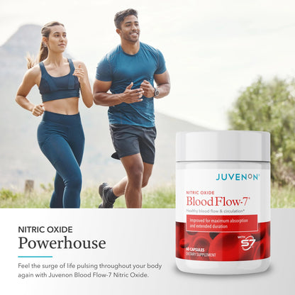 Juvenon BloodFlow-7 Nitric Oxide Supplements for Men & Women - Natural Nitric Oxide Booster with Nitrosigine® + S7® - Blood Flow & Circulation Support (1-Pack) JuvenonBuy Supplements Australia