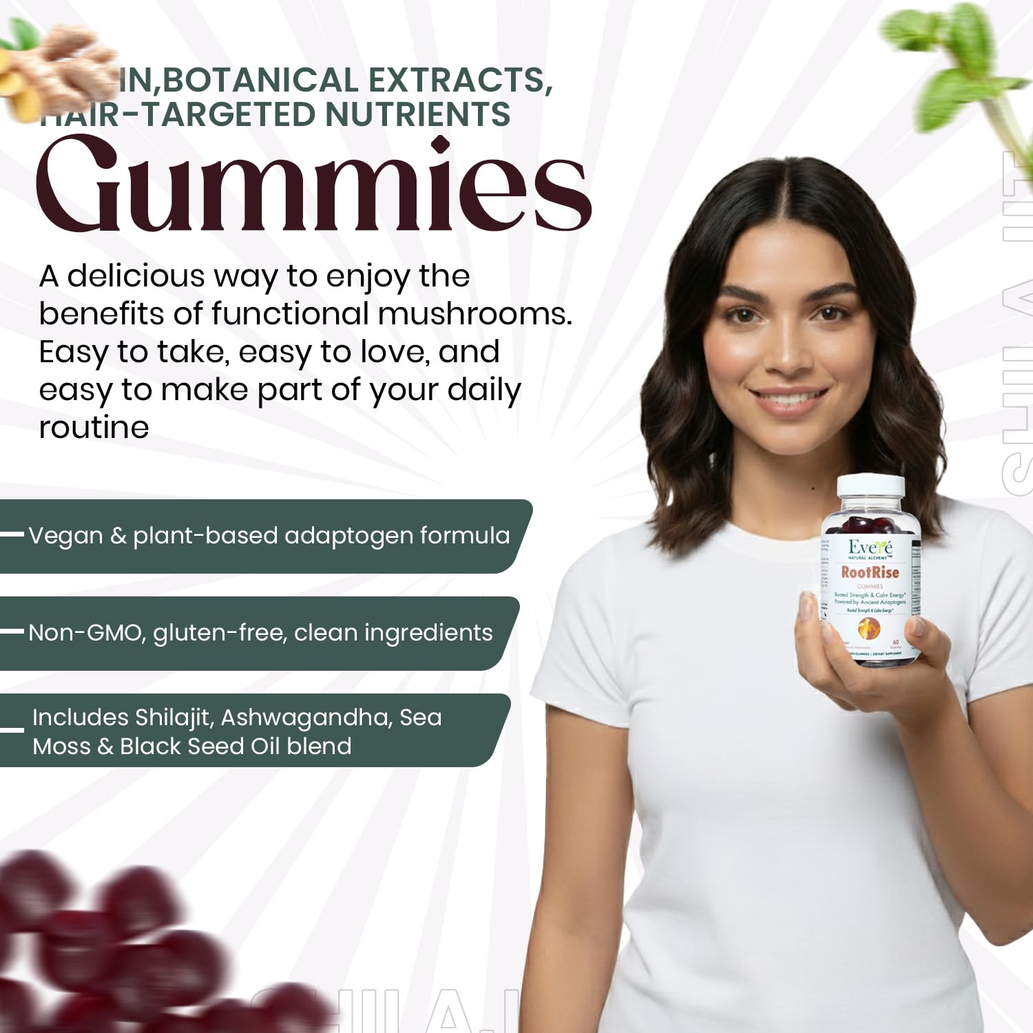 The EverÉ Natural Alchemy Evere RootRise Gummies - Shilajit + Ashwagandha Gummies The EverÉ Natural AlchemyBuy Supplements Australia