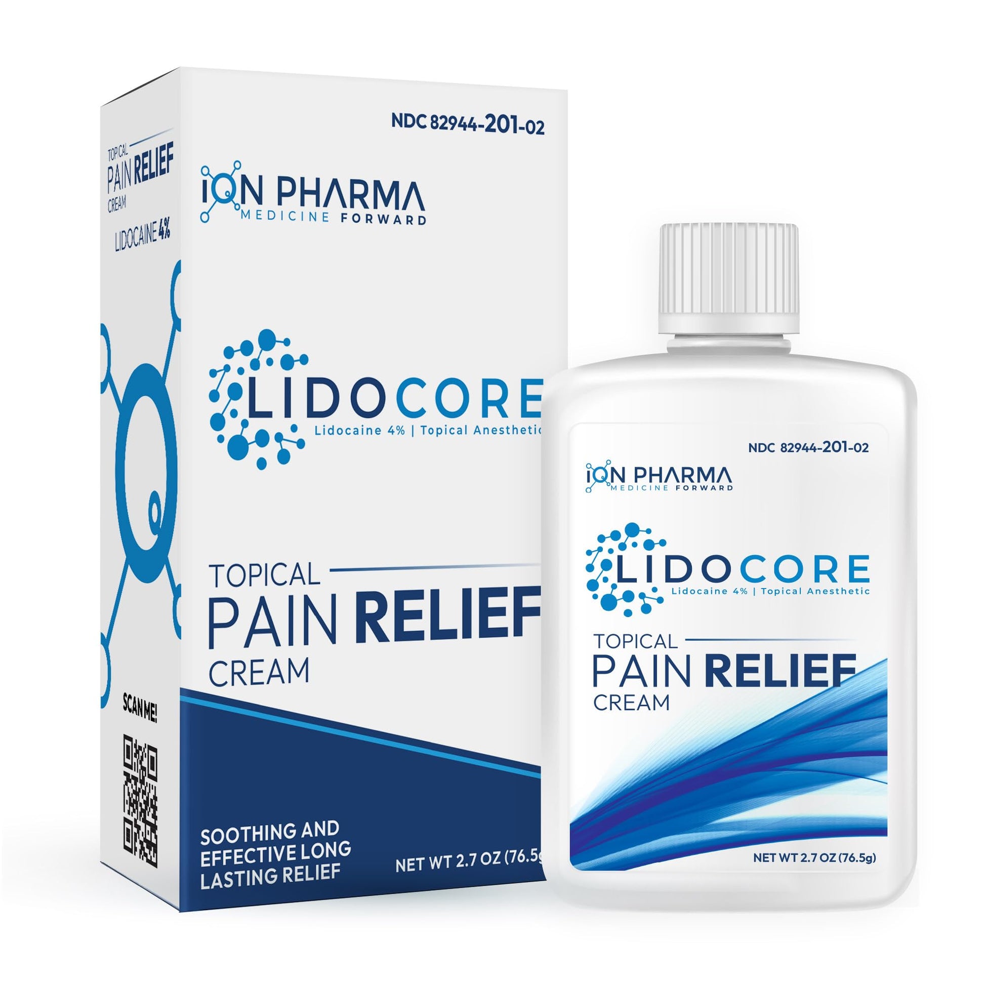 Lidocore Pain Relief Cream with 4% Lidocaine | Maximum Strength OTC | Safe & Compliant formula | Minor cuts, scrapes, insect bites, cold sores | Non-Greasy, Odor-free, Fragrance-Free | 2.7 oz (76.5 g) LidocoreBuy Supplements Australia