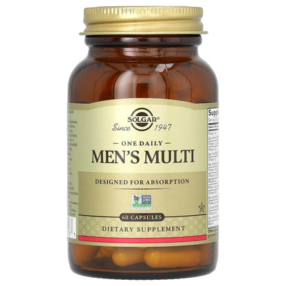 Solgar One Daily Men's Multivitamin Whole Body Support Supplement, Highly Absorbable Delayed Release One Daily Multi Vitamin Capsules for Men SolgarBuy Supplements Australia