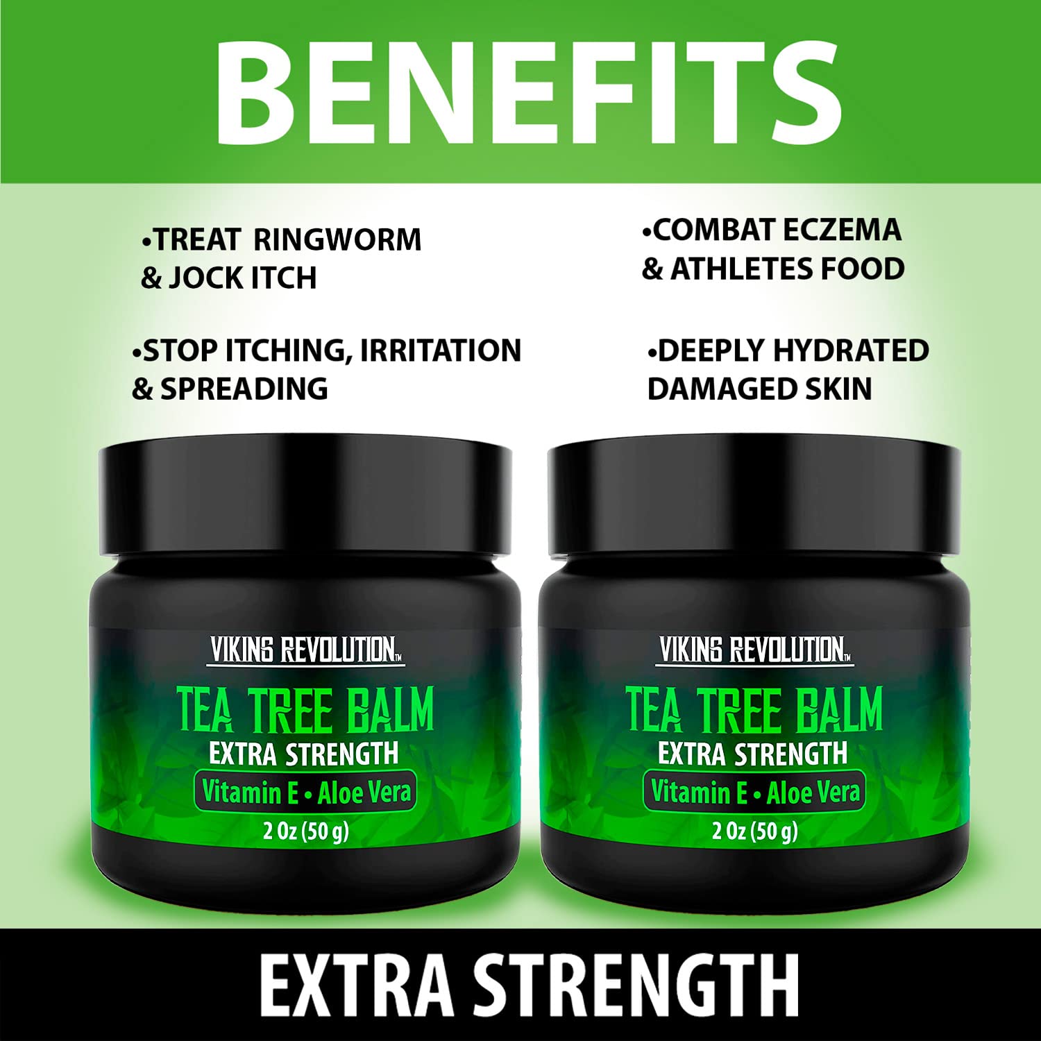 Viking Revolution Tea Tree Oil Cream - Super Balm Athletes Foot Cream - for Eczema Viking RevolutionBuy Supplements Australia