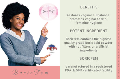 N'More Boric Acid Vaginal Suppositories - 30 Count, 600mg - 100% Pure Made in USA N'MoreBuy Supplements Australia