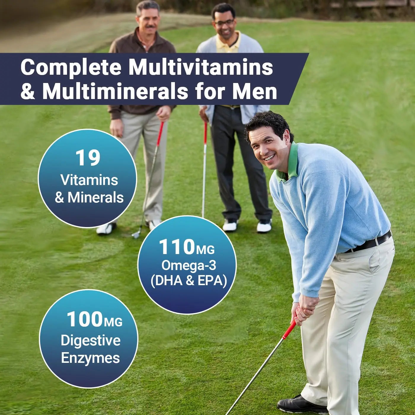 Mens Multivitamins Gummies with Vitamins A C D K E, B Complex, Omega-3, Digestive Enzymes, Lycopene, Calcium, Magnesium, Zinc WiszeenBuy Supplements Australia