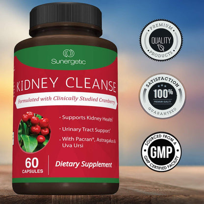 Premium Kidney Cleanse Supplement – Powerful Kidney Support Formula with Cranberry SunergeticBuy Supplements Australia