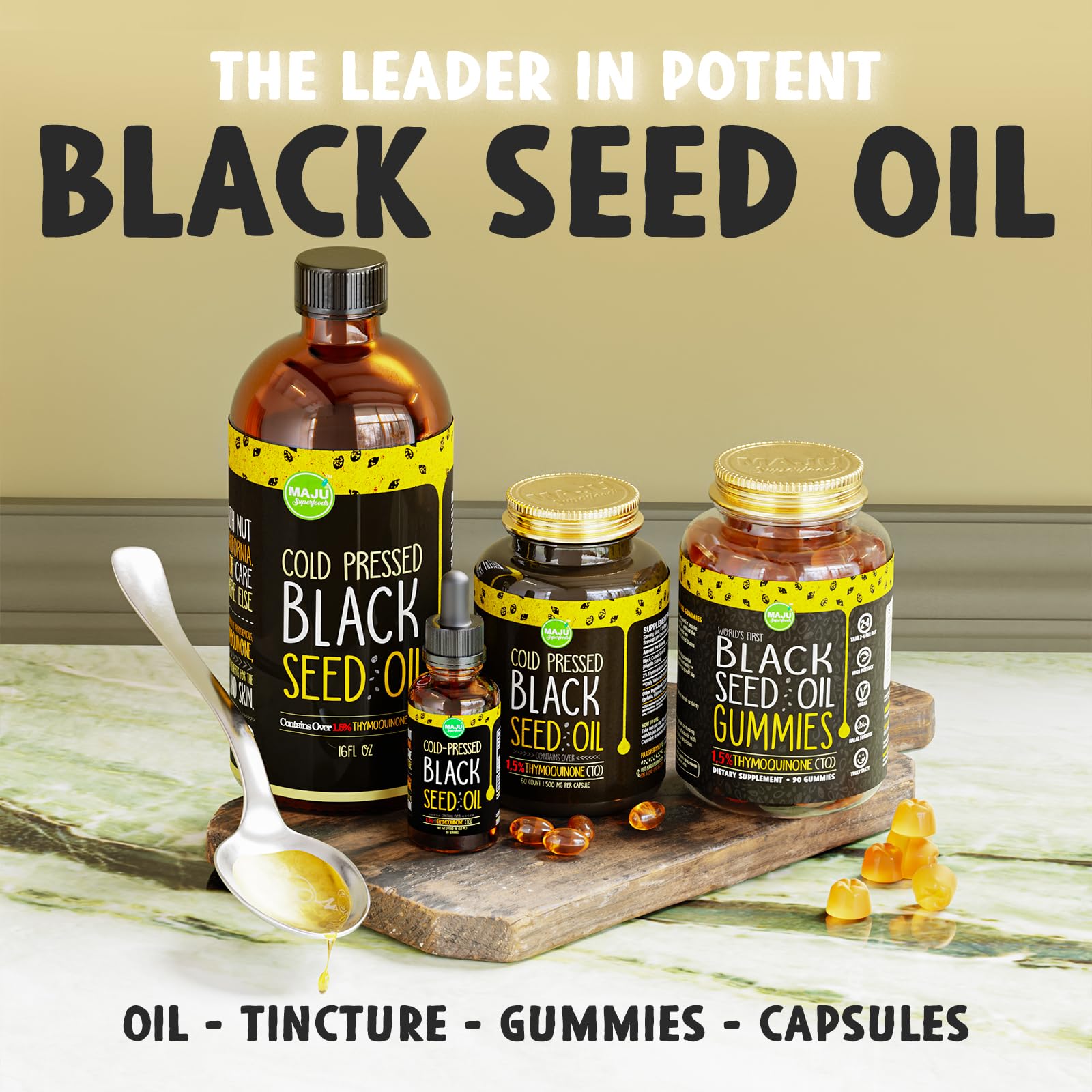 MAJU Black Seed Oil - 3 Times TQ, Cold-Pressed, Travel Size, 100% Turkish Black Cumin Maju SuperfoodsBuy Supplements Australia
