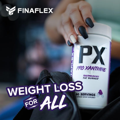 FINAFLEX PX PRO Xanthine - 60 Capsules - Thermogenic - Promotes Energy, Focus & Appetite Suppression