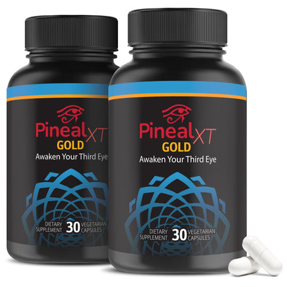 Nutraville Pineal XT Gold - Pineal Gland Supplement - Third Eye Awakening - Focus and Memory Supplement for Brain - 7 Powerful Ingredients Decalcify, Detox, and Activate Your Pineal Gland, 2 Pack NutravilleBuy Supplements Australia