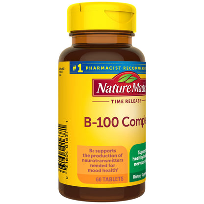 Nature Made Time Release Vitamin B-100 High Potency B Complex, Dietary Supplement Nature MadeBuy Supplements Australia