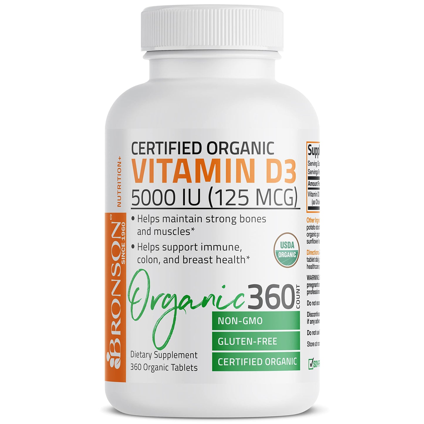 Bronson Vitamin D3 5,000 IU (1 Year Supply) for Immune Support, Healthy Muscle BronsonBuy Supplements Australia