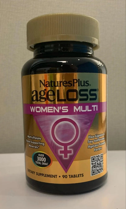 NaturesPlus AgeLoss Women’s Multi - 90 Tablets - Anti-Aging Multivitamin & Mineral Supplement, Menstrual & Menopausal Support, Antioxidant Nature's PlusBuy Supplements Australia