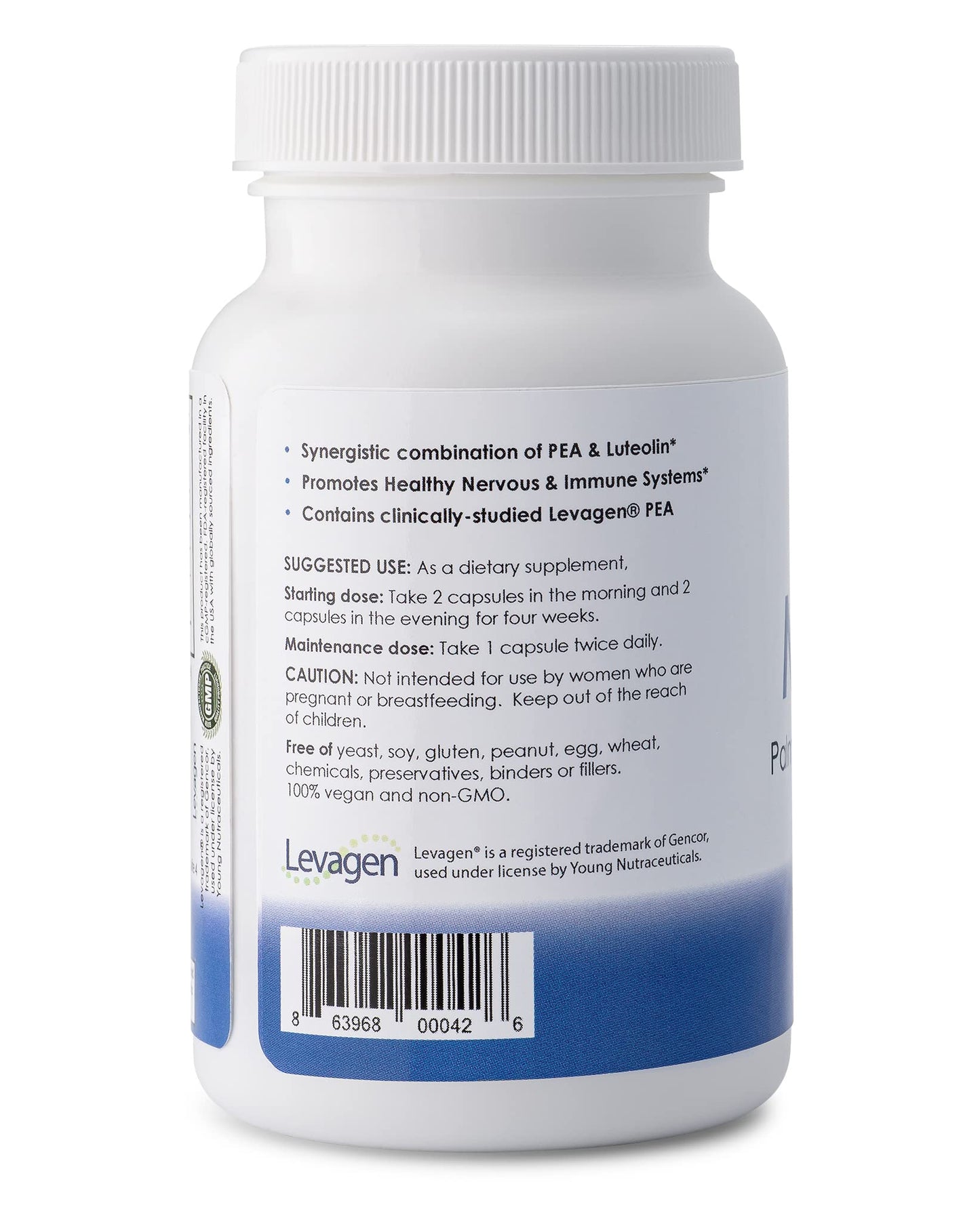 Mirica® - Pea (Palmitoylethanolamide) and Luteolin - Comfort Support - Supports Healthy Immune and Nervous Systems - 120 Capsules MiricaBuy Supplements Australia