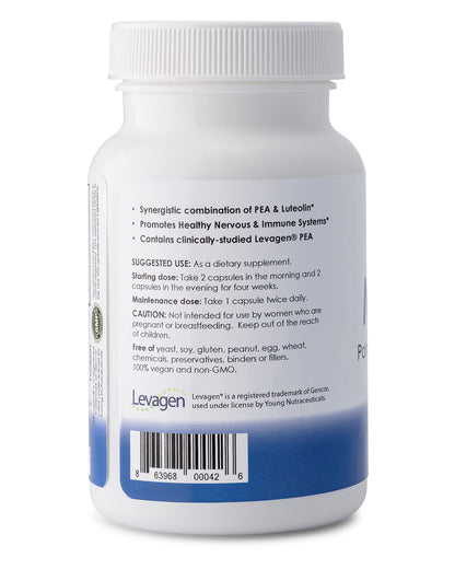 Mirica® - Pea (Palmitoylethanolamide) and Luteolin - Comfort Support - Supports Healthy Immune and Nervous Systems - 120 Capsules MiricaBuy Supplements Australia