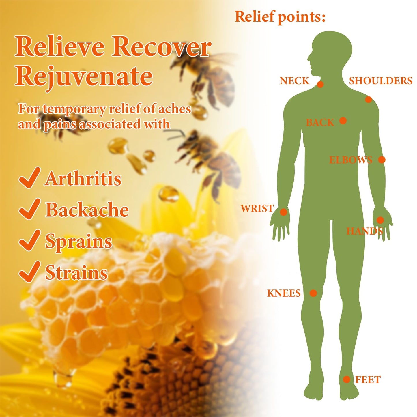 Cedonivor Bee Venom Joint and Bone Therapy Cream, New Bee Venom Gel, Specializes in Muscle Soothing, for All Parts of The Body, for Men & Women CedonivorBuy Supplements Australia