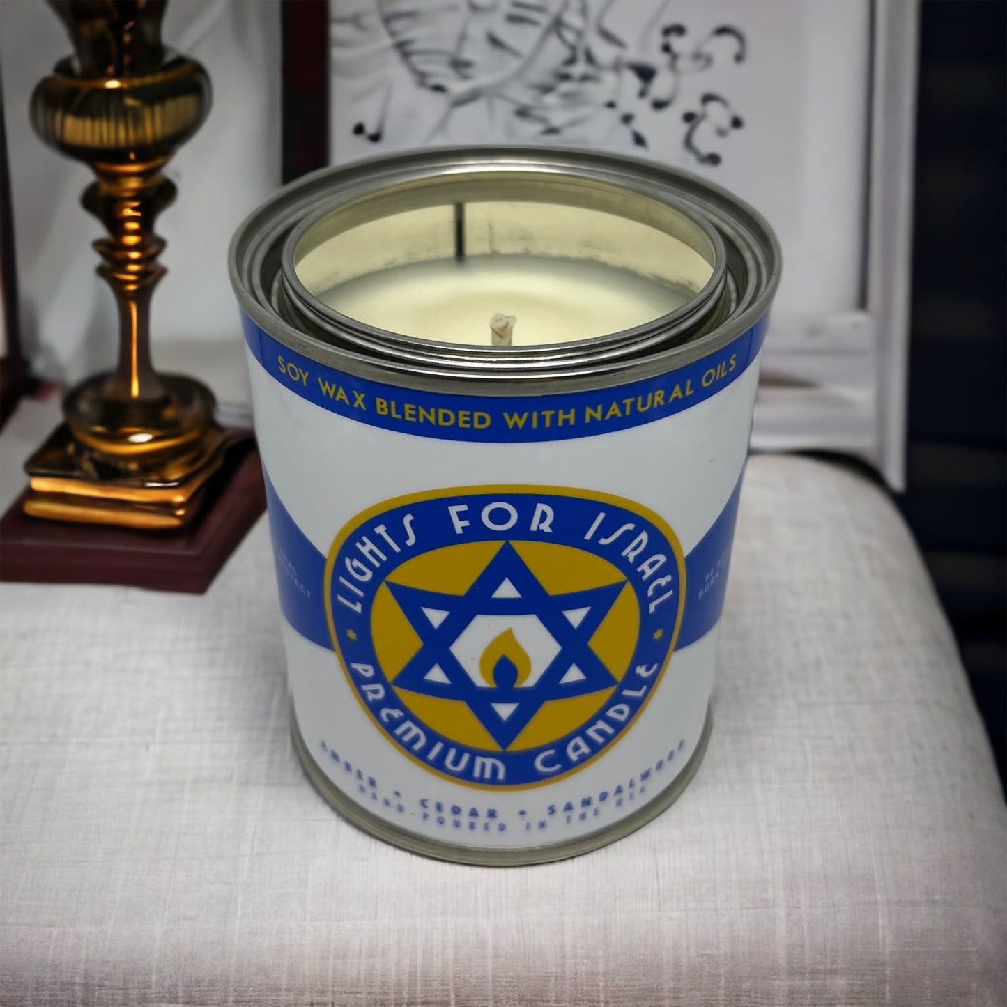 Long-Burning, One-Pint Premium Candles for Men | Vintage Inspired Oil Can Design | Soy Wax FURY BROS.Buy Supplements Australia