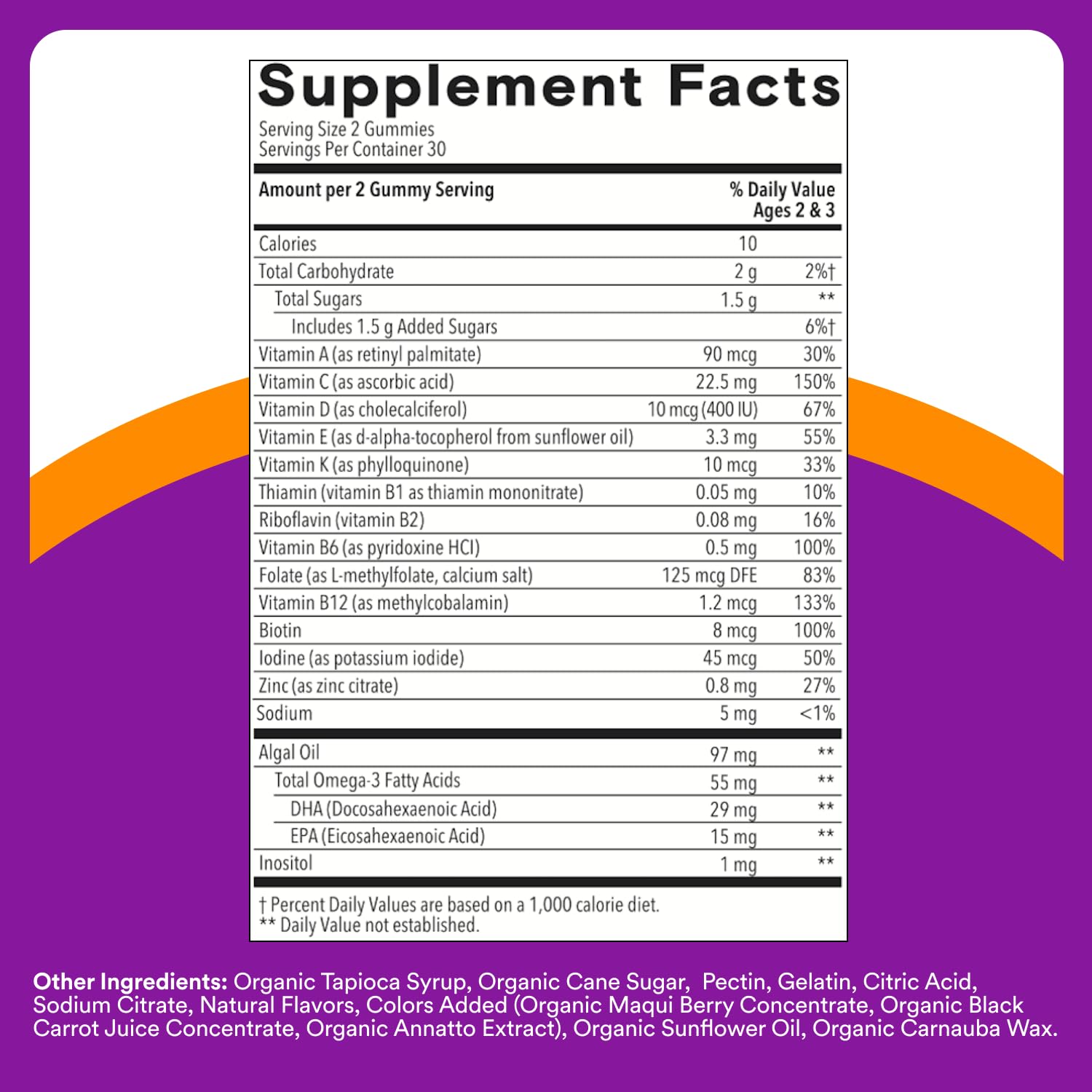 SmartyPants Toddler Multivitamin Gummies - Improved Formula: Omega 3 (DHA/EPA), Vitamins D3, C, Vitamin B12, B6, A, K & Zinc SmartyPantsBuy Supplements Australia