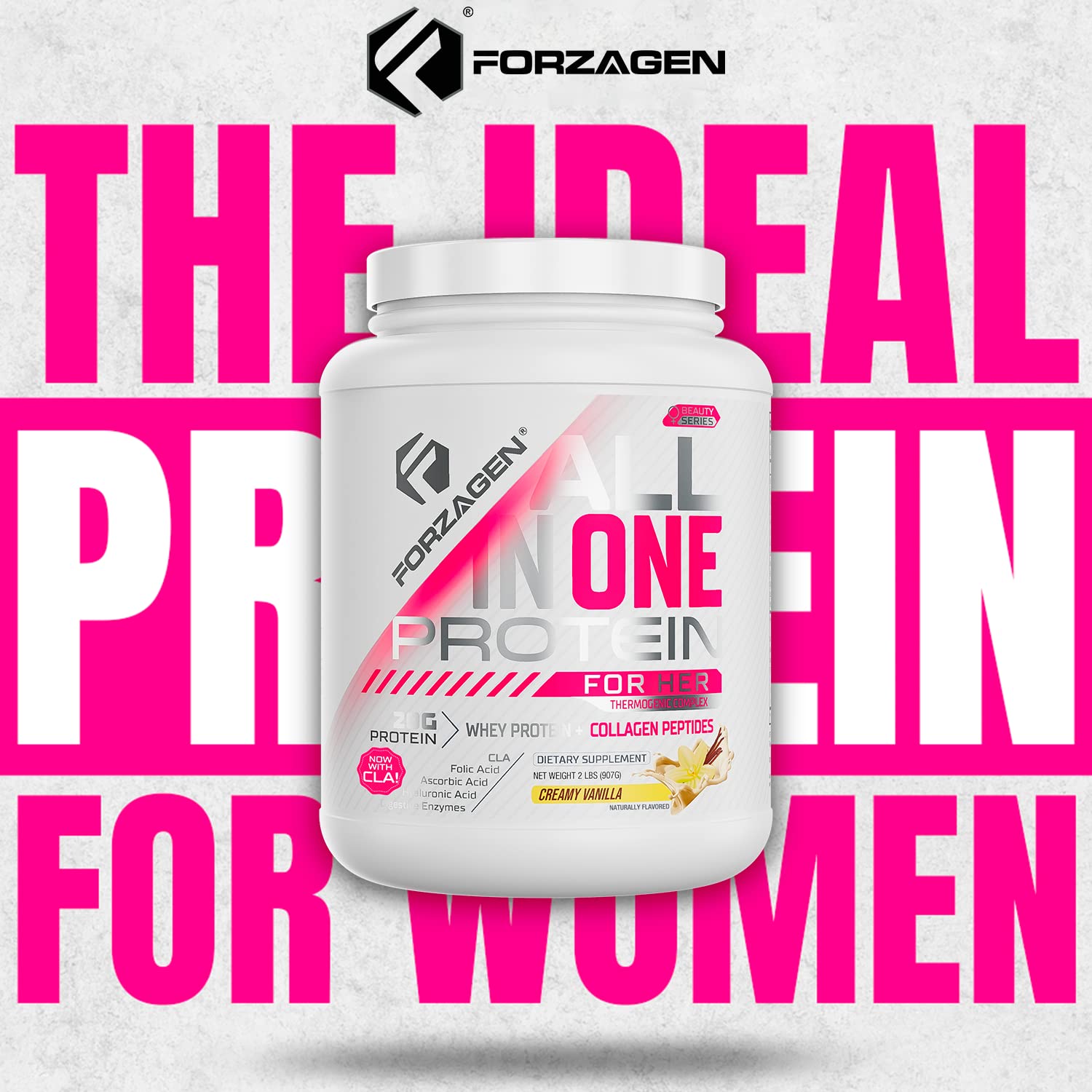 Forzagen All in One Protein for Her, Protein Powder for Women with Collagen Peptides ForzagenBuy Supplements Australia