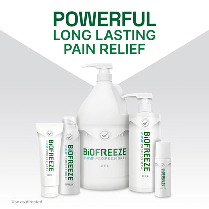 Biofreeze Professional Pain Relief Roll On, Travel Size Arthritis Discomfort Reliever, Fast Acting & Long Lasting Formula, Cooling Menthol Gel 3 Fl Oz (Pack of 3) BiofreezeBuy Supplements Australia