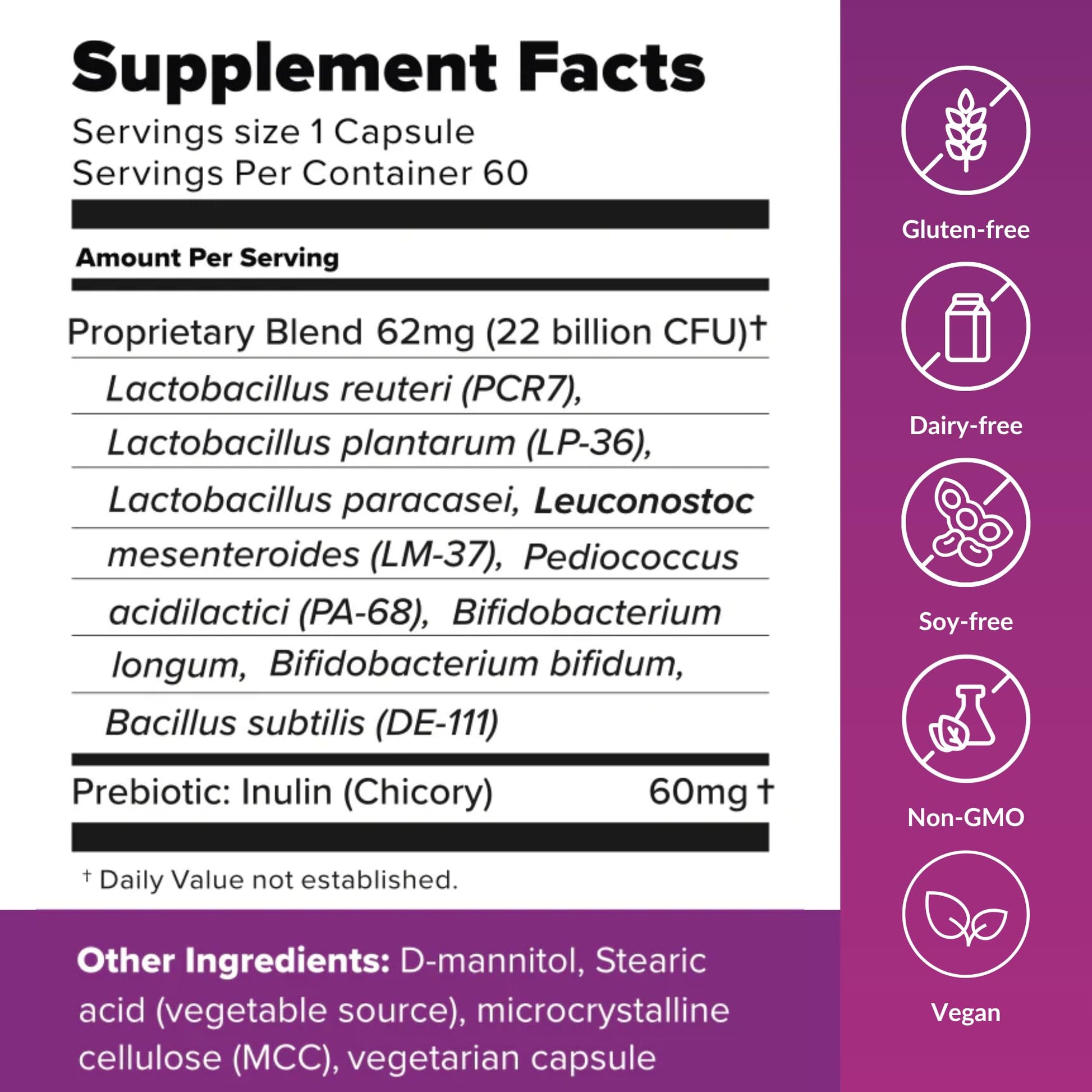 BiotiQuest Sugar Shift Probiotic | Helps Decrease Sugar & Carb Cravings and Supports Digestive Balance | 22 Billion CFU | Non-GMO, Gluten-Free, & Vegan | 60 Servings BiotiQuestBuy Supplements Australia