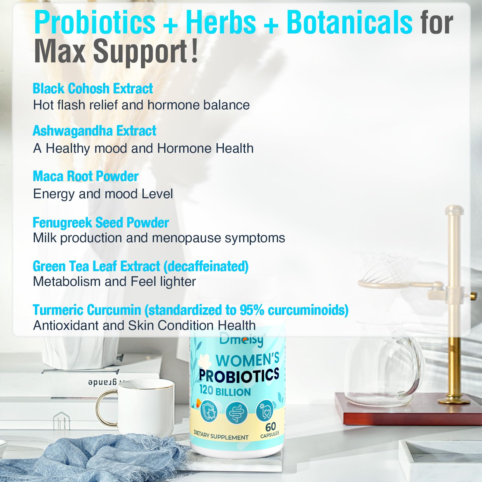 Dmeisy 120 Billion CFU Probiotic - Menopause Support Probiotics for Women, Natural Menopause DmeisyBuy Supplements Australia