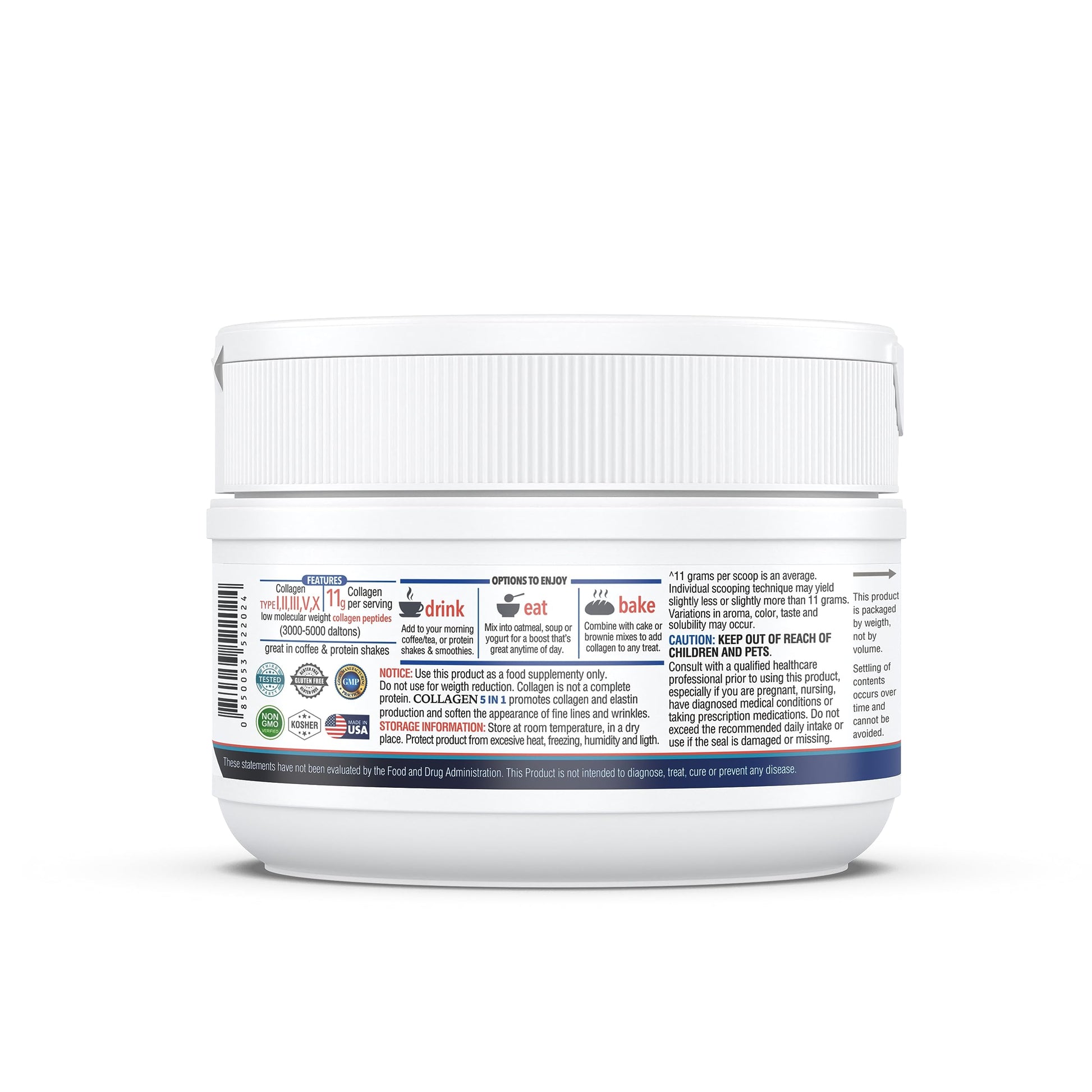 KAPPA NUTRITION Collagen Peptides Powder, 5 in 1 Multi-Collagen Advanced Complex with Hydrolyzed Collagen Peptides, Supports Skin, Hair, Nails, Joints & Bones / 30 Servings KAPPA NUTRITIONBuy Supplements Australia