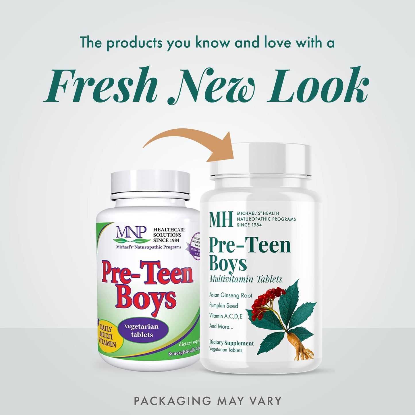 Michael's Health Naturopathic Programs Pre-Teen Boys Daily Multivitamin - 60 Vegetarian Tablets - With Male Herbal Blend - Kosher - 60 Servings MICHAEL'SBuy Supplements Australia