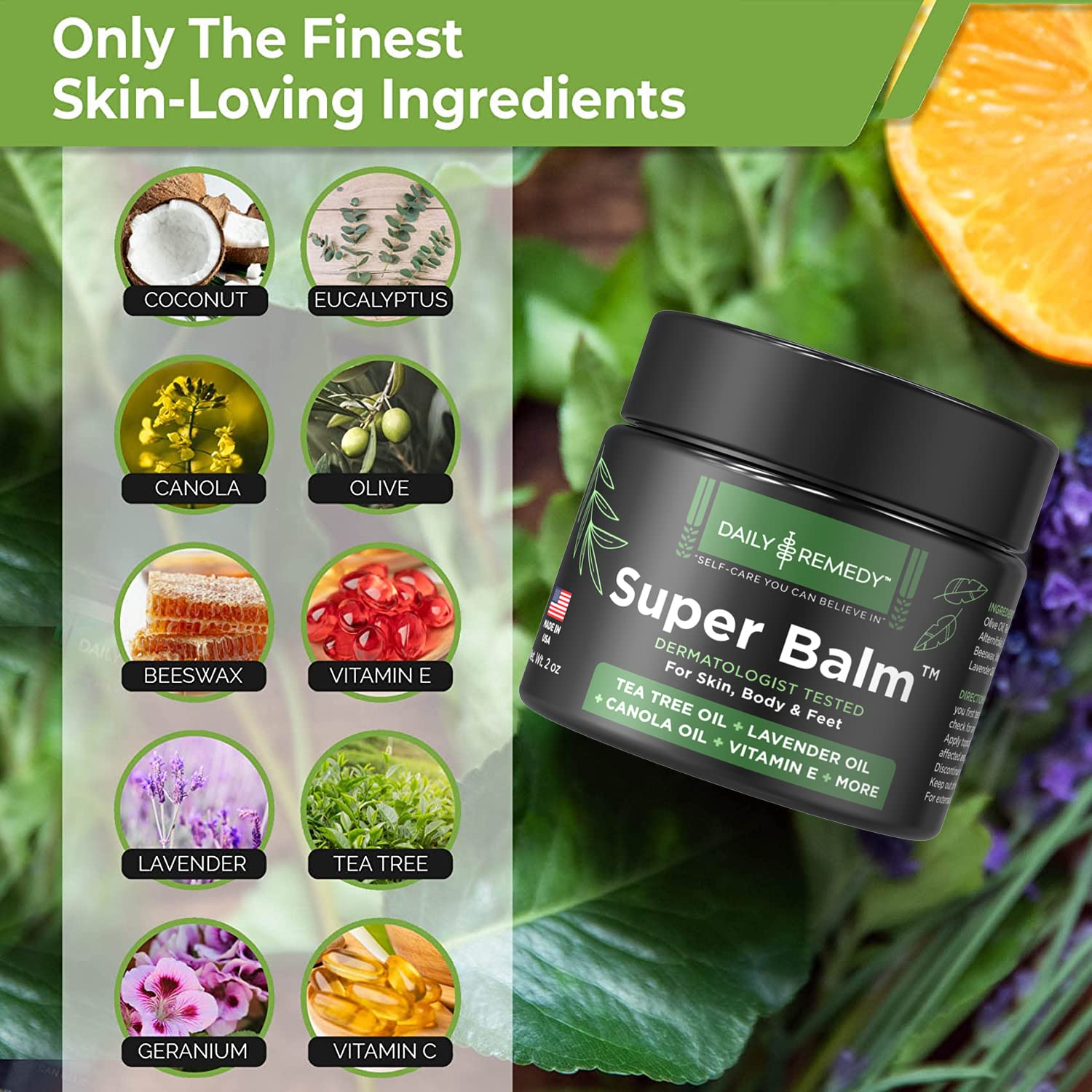 DAILY REMEDY Tea Tree Oil Extra Strength Super Balm - Athletes Foot Cream Combats DAILY REMEDYBuy Supplements Australia