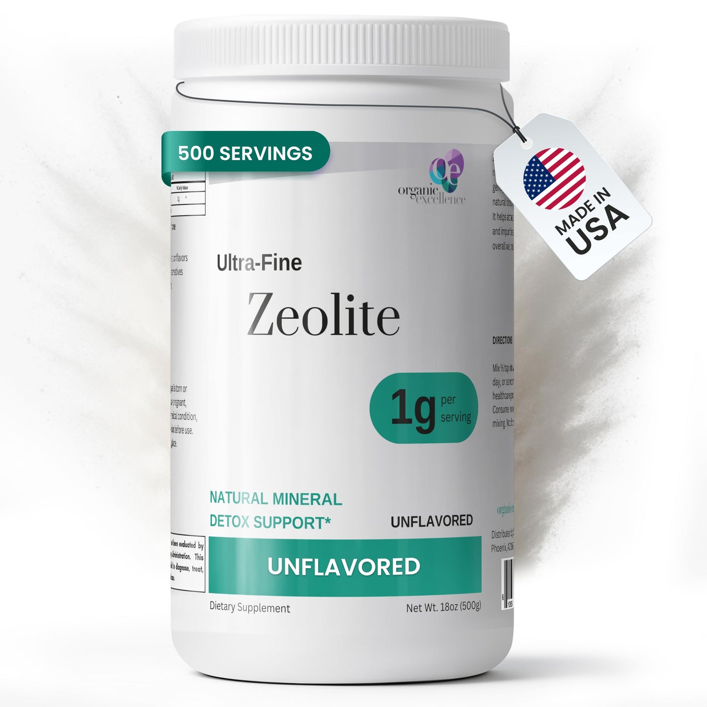 Organic Excellence Zeolite Clinoptilolite Powder – Pure Micronized Mineral Supplement – Supports Gut Health, Cleansing Support & Internal Balance – Non-GMO, Vegan – 500 Servings Organic ExcellenceBuy Supplements Australia