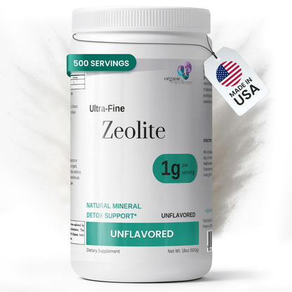 Organic Excellence Zeolite Clinoptilolite Powder – Pure Micronized Mineral Supplement – Supports Gut Health, Cleansing Support & Internal Balance – Non-GMO, Vegan – 500 Servings Organic ExcellenceBuy Supplements Australia