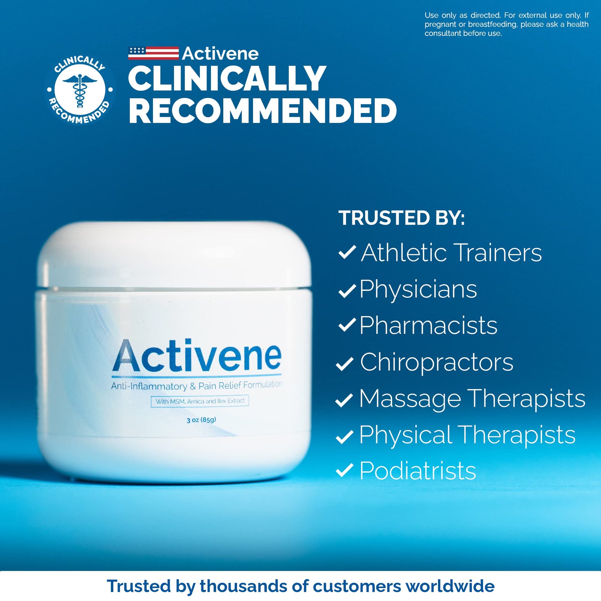 Activene Pain Relief Cream - Anti Inflammatory formulation with Powerful Arnica, Menthol & MSM for Joints, Tendons & Muscles. Chosen by Sufferers of Arthritis, Knee, Shoulder, Neck, Back & Other Pains ActiveneBuy Supplements Australia