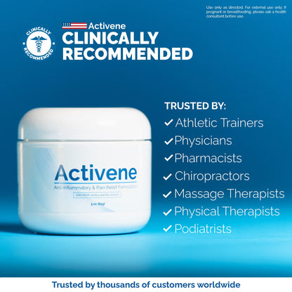 Activene Pain Relief Cream - Anti Inflammatory formulation with Powerful Arnica, Menthol & MSM for Joints, Tendons & Muscles. Chosen by Sufferers of Arthritis, Knee, Shoulder, Neck, Back & Other Pains ActiveneBuy Supplements Australia