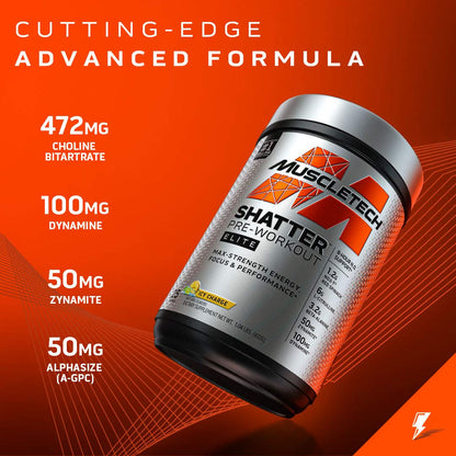 Pre Workout for Men & Women | MuscleTech Shatter Elite Pre-Workout | Preworkout Energy MuscleTechBuy Supplements Australia