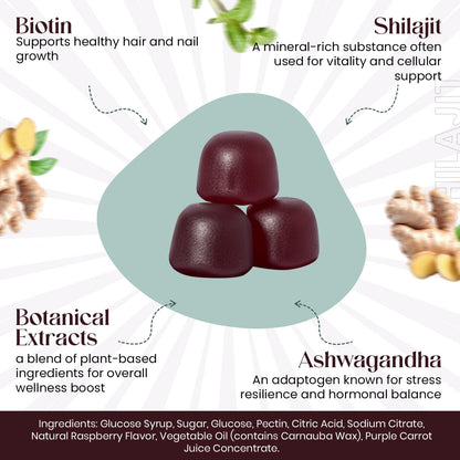 The EverÉ Natural Alchemy Evere RootRise Gummies - Shilajit + Ashwagandha Gummies The EverÉ Natural AlchemyBuy Supplements Australia